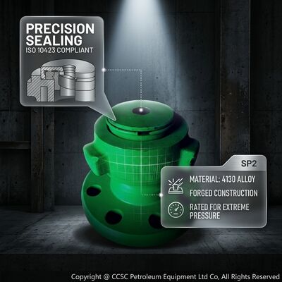 Válvula de verificación de alta presión de estilo Flapper API 6A 15000psi Diseño de acceso interno de cuerpo forjado para perforación
