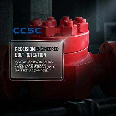 Válvula de retención en línea de acero forjado, tipo unión martillo API 6A 15000 psi, diseño de acceso interno para yacimientos petrolíferos